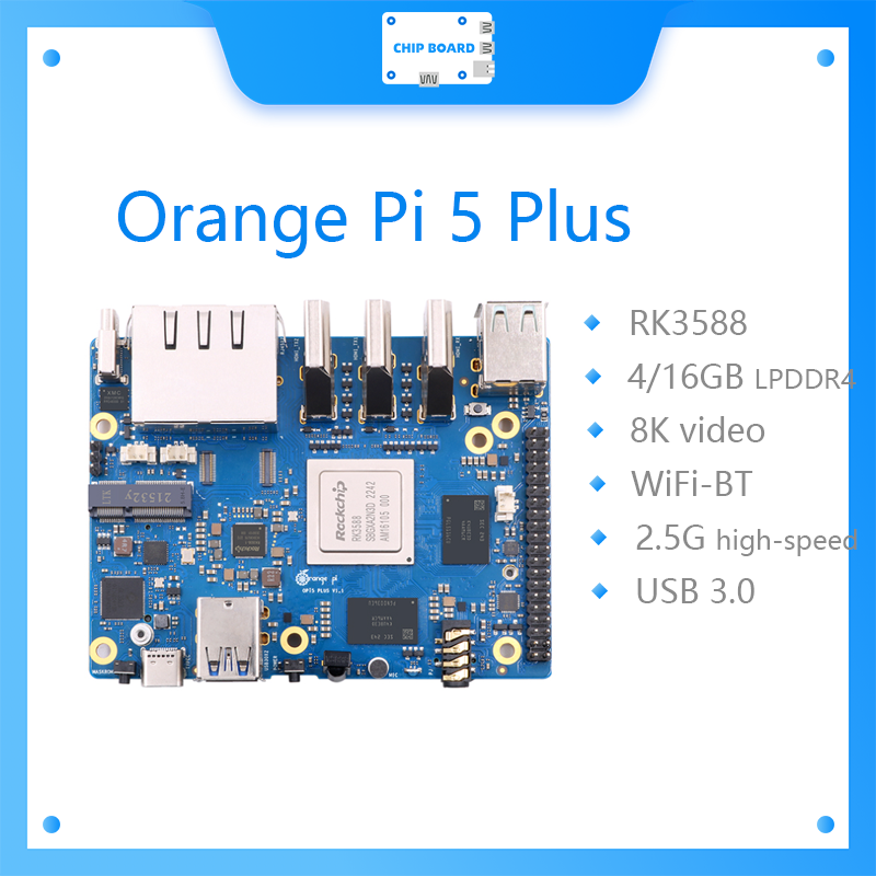 Orange Pi 5 Plus 32Gb - Orange Pi 5 Plus, ordinateur monocarte