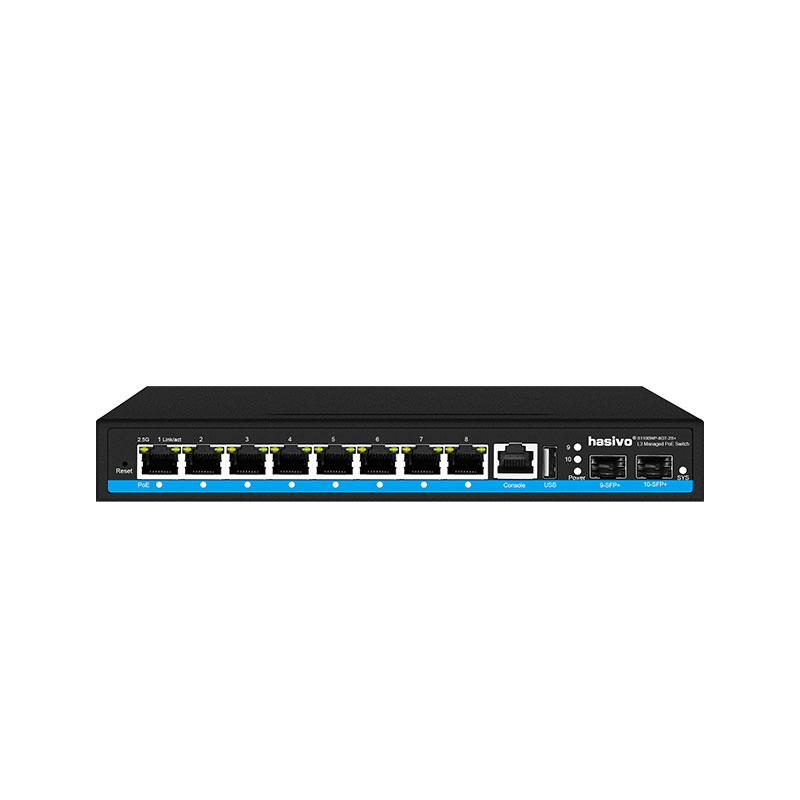 Sfp+ 10G Managed Switch 8 Port - 8 ports L3 gérés 2,5 Gps