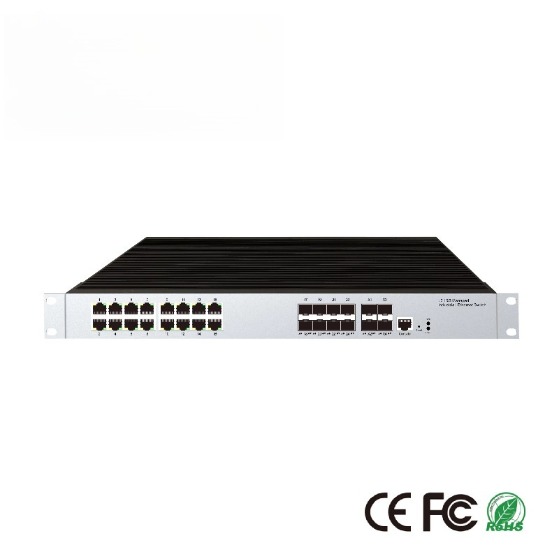 Sfp+ 10G Managed Switch 8 Port - Switch Ethernet industriel géré 16 ports
