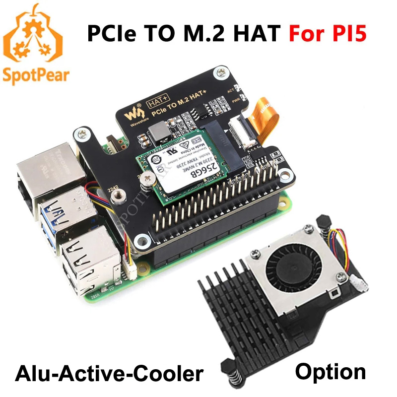 Raspberry Pi 5 8Gb - Carte adaptateur Raspberry Pi5 PCIe vers