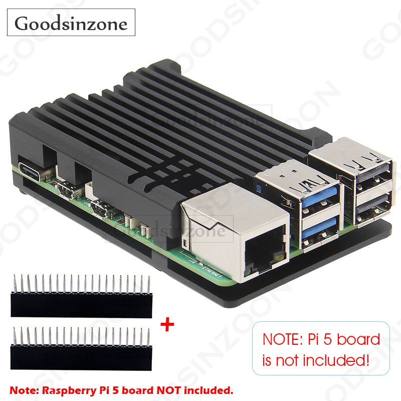 Raspberry Pi 5 8Gb - Boîtier blindé en aluminium Raspberry Pi