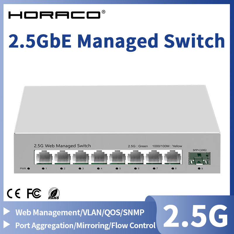 Sfp+ 10G Managed Switch 8 Port - Commutateur géré 2.5GbE 8 ports 2.5GBASE-T