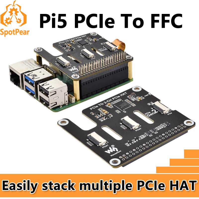 Turing Pi 2 - Raspberry Pi 5 PCIe vers 2-CH