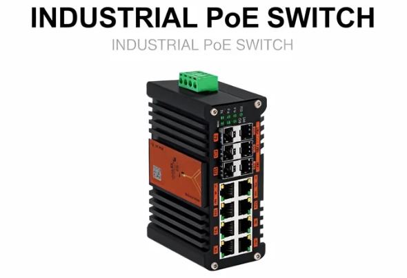 Managed Gigabit Poe Switch 8 Port 802.3At - Commutateur PoE géré industriel L2 +