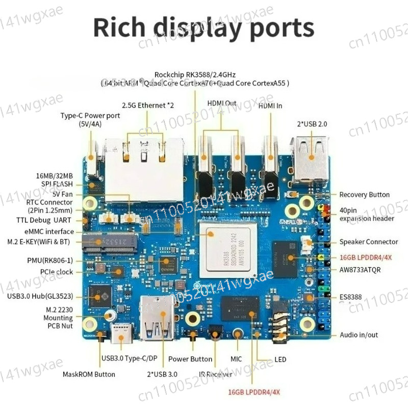Orange Pi 5 Plus 32Gb - Orange Pi 5 Plus 32 Go