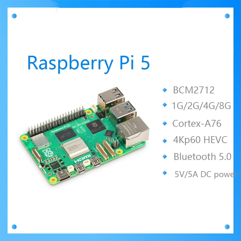 Raspberry Pi 5 8Gb - Carte de développement de bras Raspberry