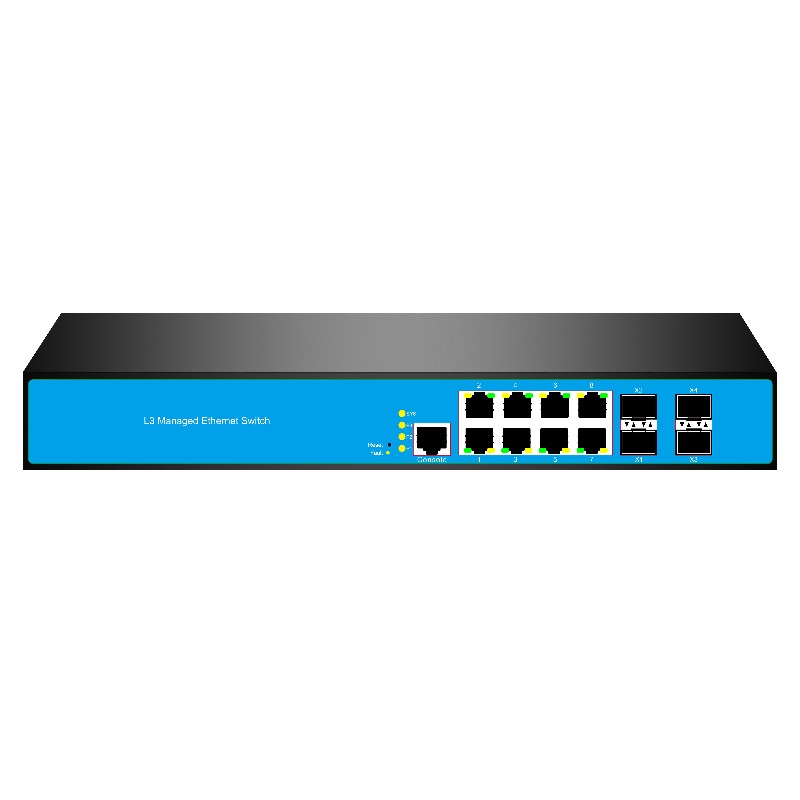 Sfp+ 10G Managed Switch 8 Port - Commutateur réseau géré L3 12 ports