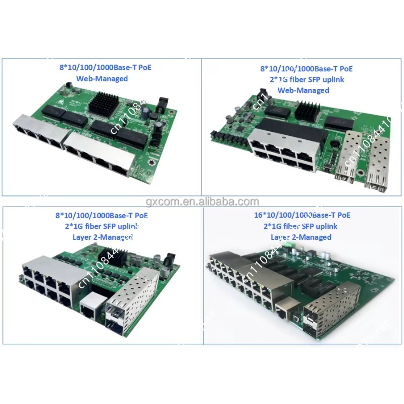 Switch PoE Géré Gigabit 4, 8,  - Managed Gigabit Poe Switch 8 Port 802.3At avis et prix