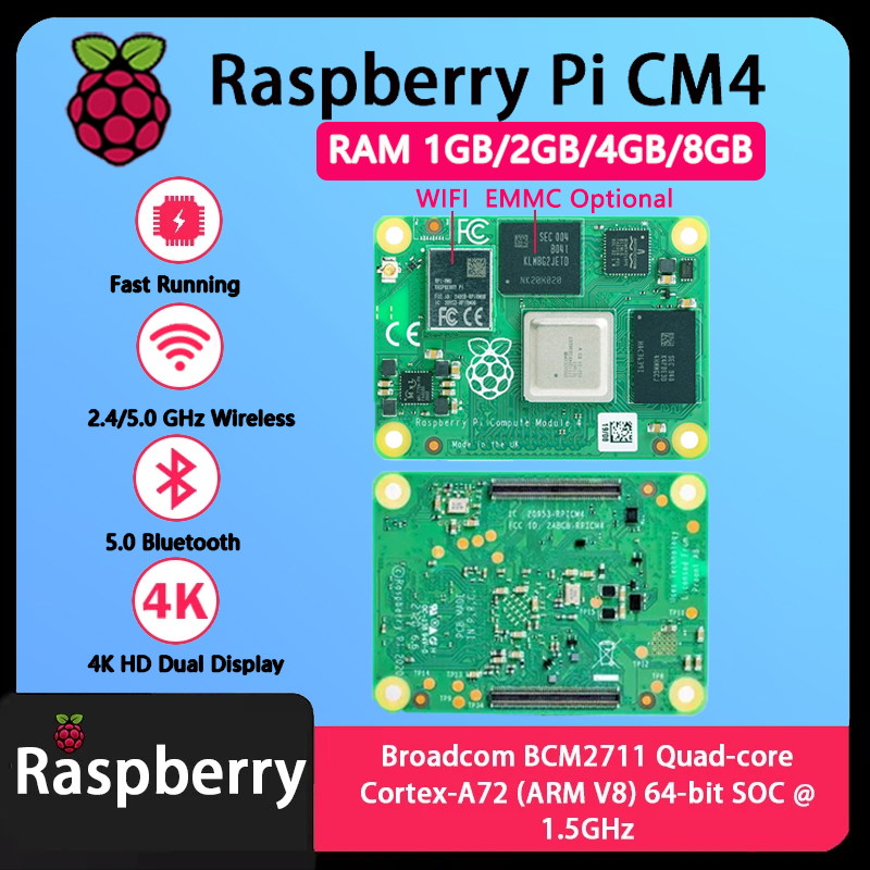 Raspberry Pi CM4 1 Go/2 Go/4 G - Raspberry Pi Cm4 8Gb Ram 32Gb Emmc Wifi avis et prix