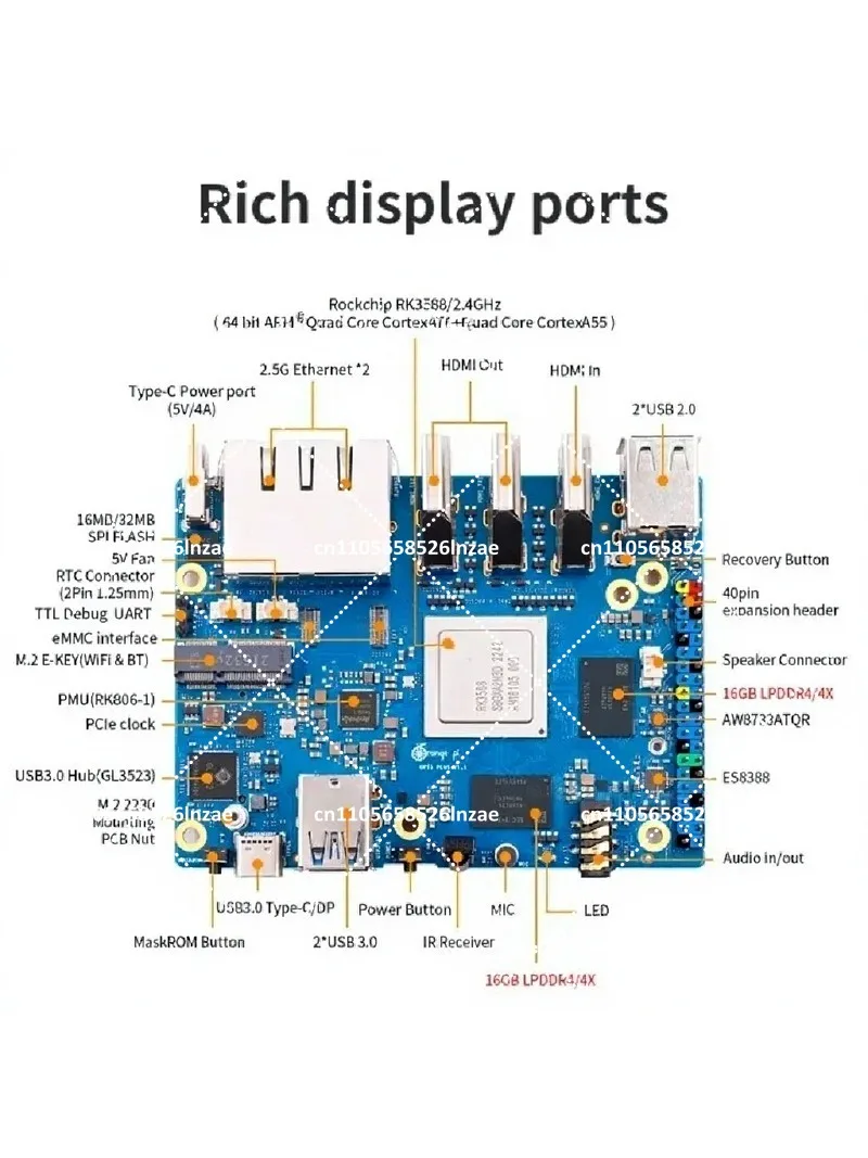 Orange Pi 5 plus Ordinateur mo - Orange Pi 5 Plus 32Gb avis et prix