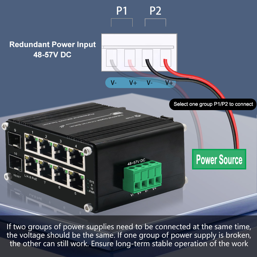 Commutateur PoE géré 8 ports 1 - Managed Gigabit Poe Switch 8 Port 802.3At avis et prix