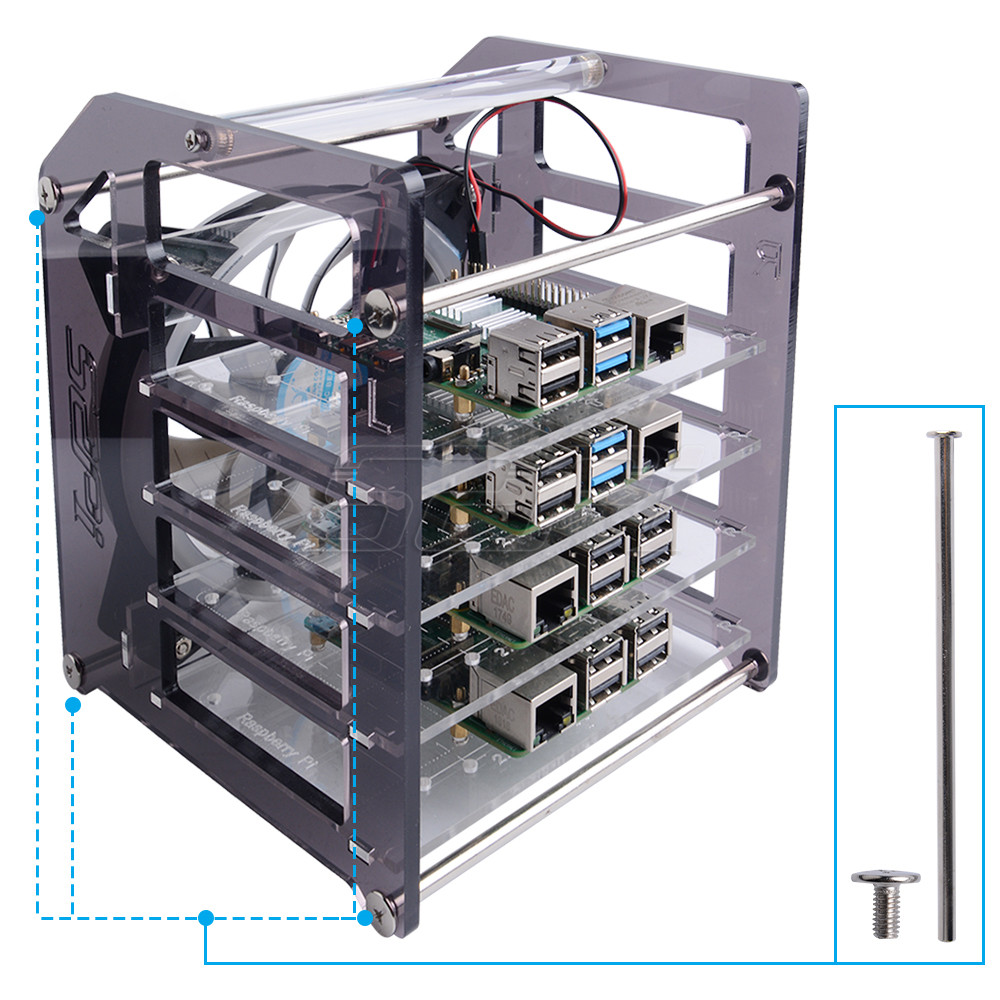 Tour de support 52Pi, boîtier  - Deskpi Super6C avis et prix