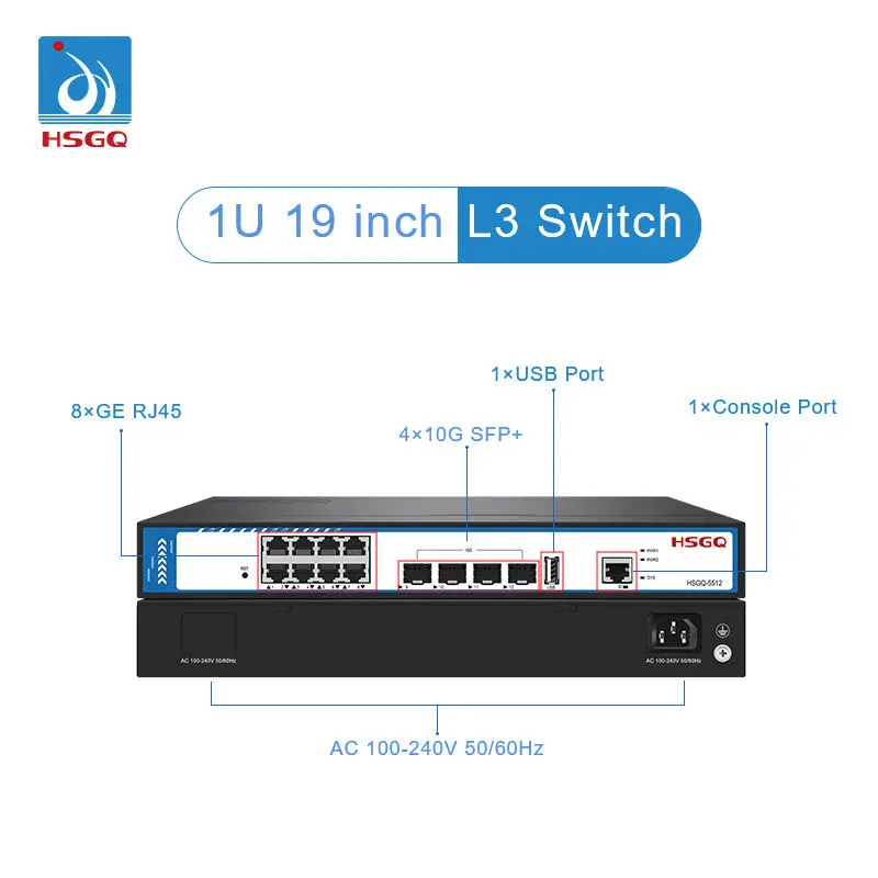 2026/HSGQ-5512 Commutateur Fib - Sfp+ 10G Managed Switch 8 Port avis et prix