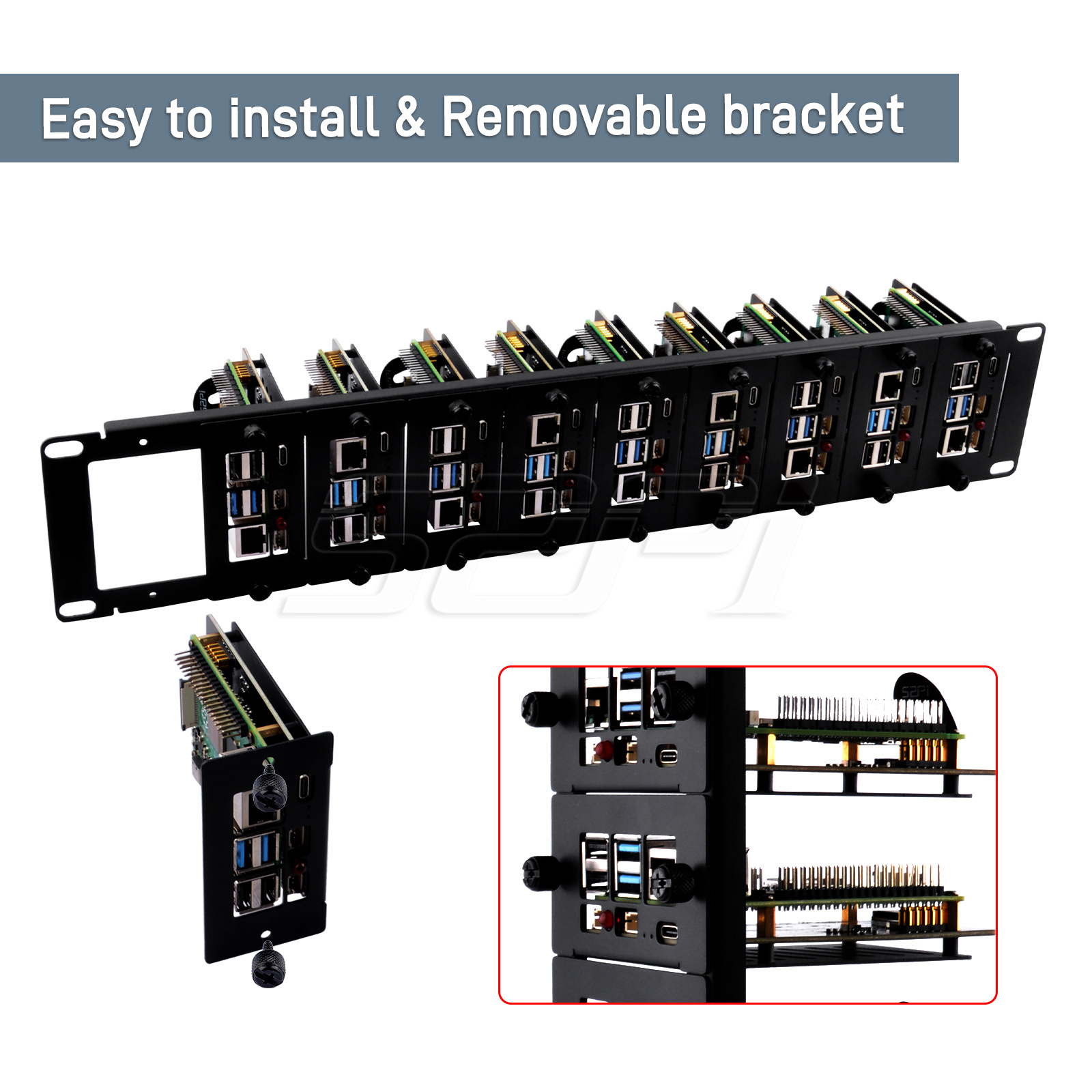 Kit de support rapide en acier - Deskpi Super6C avis et prix
